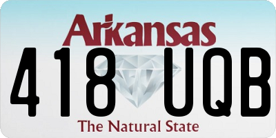 AR license plate 418UQB