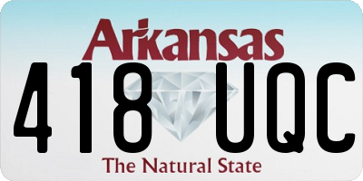 AR license plate 418UQC