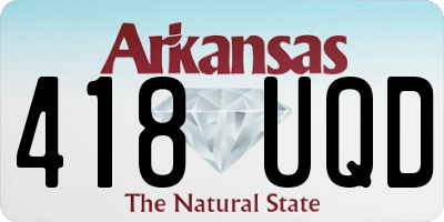 AR license plate 418UQD