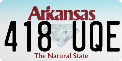 AR license plate 418UQE