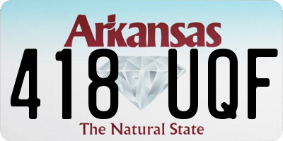 AR license plate 418UQF