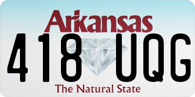 AR license plate 418UQG