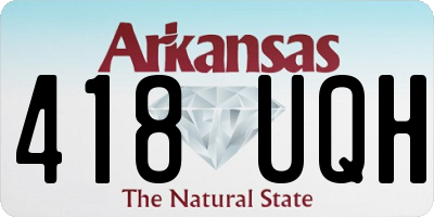 AR license plate 418UQH