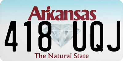 AR license plate 418UQJ