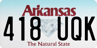 AR license plate 418UQK