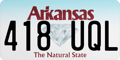 AR license plate 418UQL