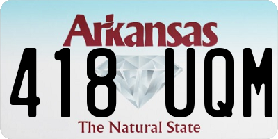 AR license plate 418UQM