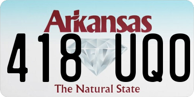 AR license plate 418UQO