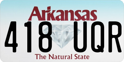 AR license plate 418UQR