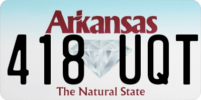 AR license plate 418UQT
