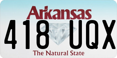AR license plate 418UQX