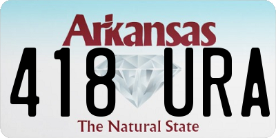 AR license plate 418URA