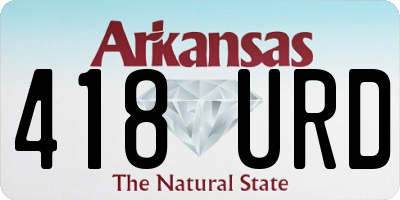 AR license plate 418URD
