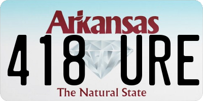 AR license plate 418URE