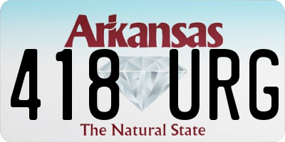 AR license plate 418URG