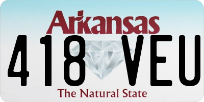 AR license plate 418VEU