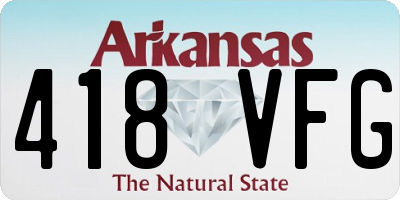 AR license plate 418VFG
