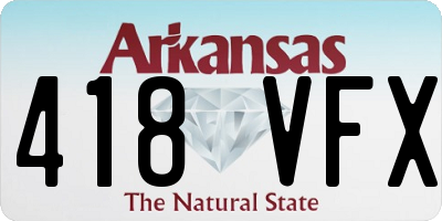 AR license plate 418VFX