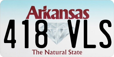 AR license plate 418VLS