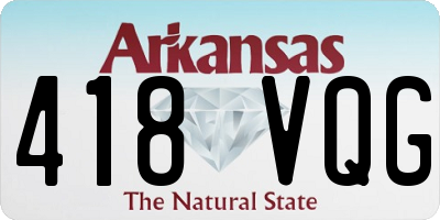 AR license plate 418VQG