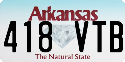AR license plate 418VTB