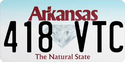AR license plate 418VTC