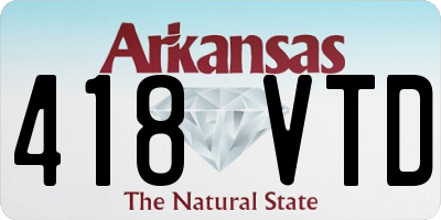 AR license plate 418VTD