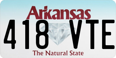 AR license plate 418VTE