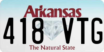 AR license plate 418VTG