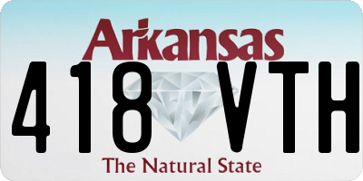 AR license plate 418VTH
