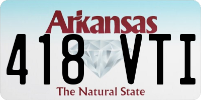 AR license plate 418VTI