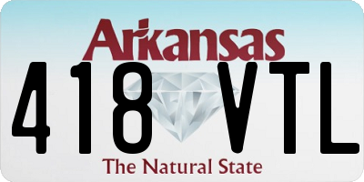 AR license plate 418VTL