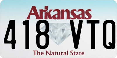 AR license plate 418VTQ