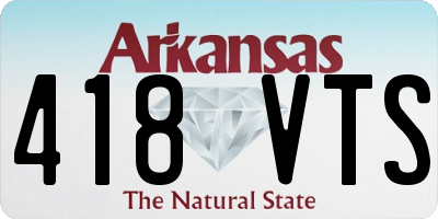 AR license plate 418VTS