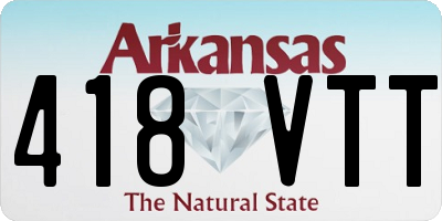 AR license plate 418VTT