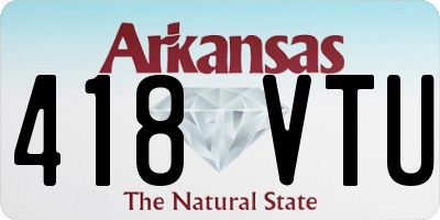 AR license plate 418VTU