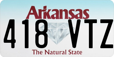 AR license plate 418VTZ