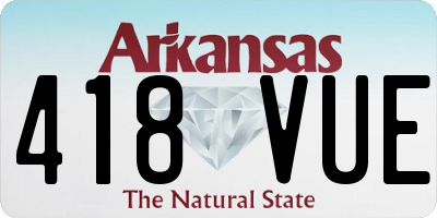AR license plate 418VUE