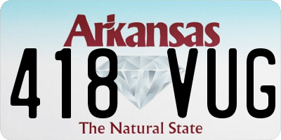 AR license plate 418VUG