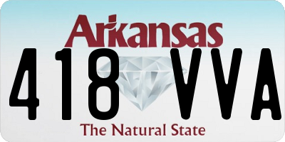 AR license plate 418VVA