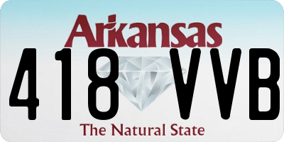 AR license plate 418VVB