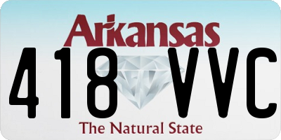 AR license plate 418VVC