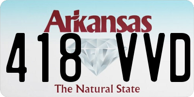 AR license plate 418VVD