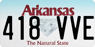 AR license plate 418VVE