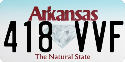 AR license plate 418VVF