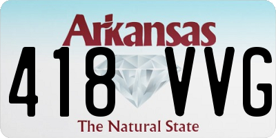 AR license plate 418VVG