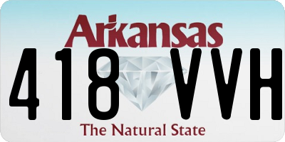AR license plate 418VVH