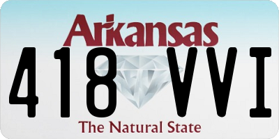 AR license plate 418VVI