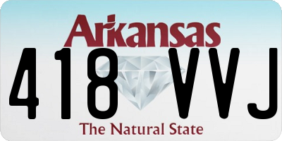 AR license plate 418VVJ