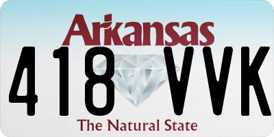 AR license plate 418VVK